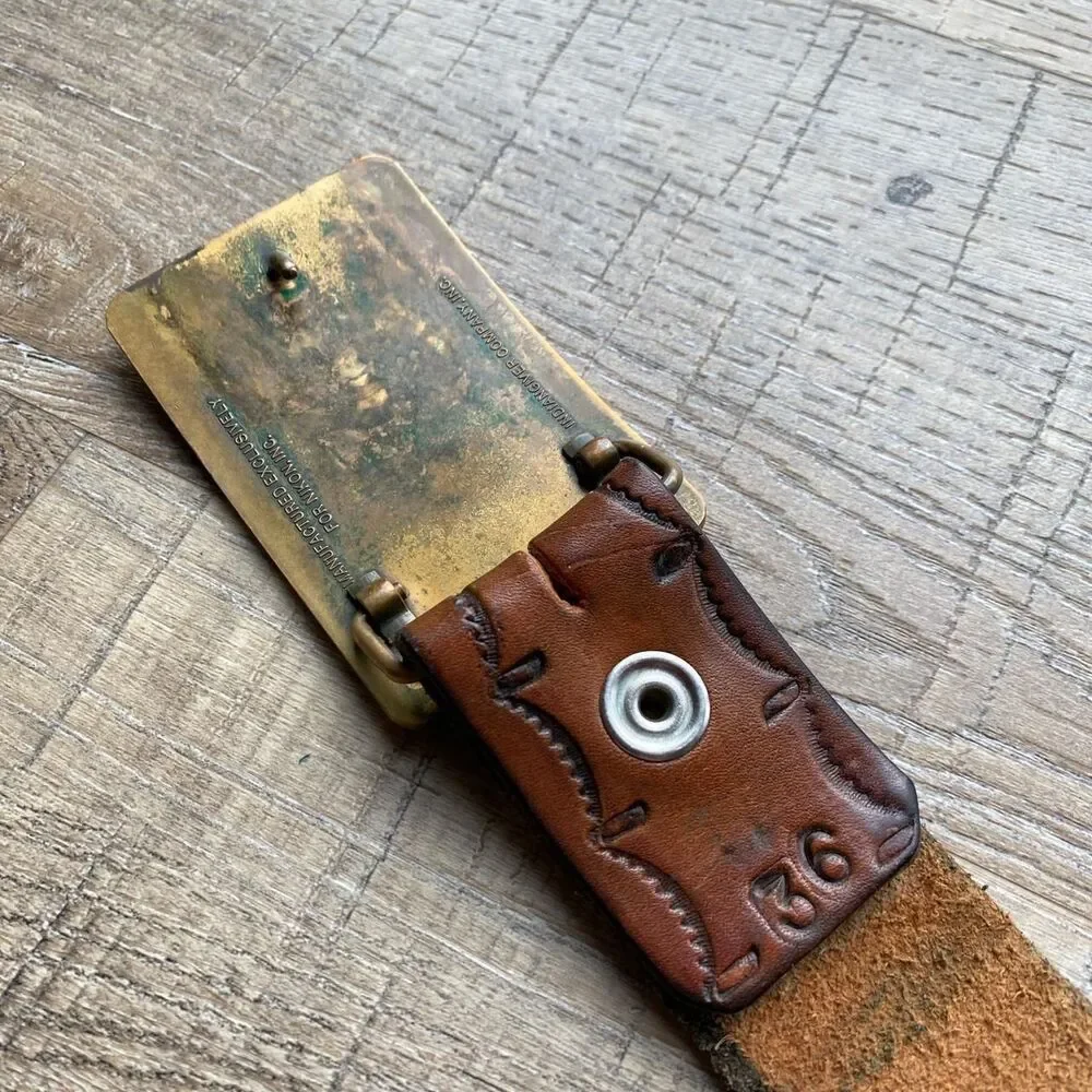 Unbranded Women's Brown and Gold Belt